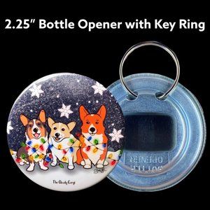 Welsh Corgi Dog Christmas Lights Bottle Opener